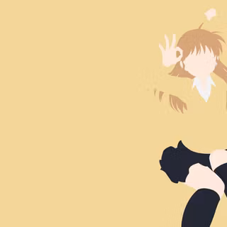 Anime beige wallpaper