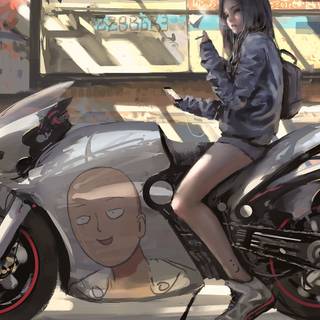 Bike anime wallpaper