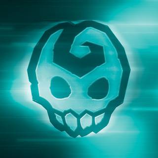 Cyan and black wallpaper