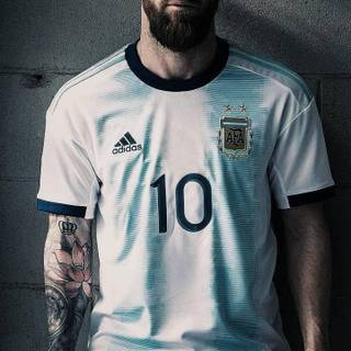Messi Argentina jersey wallpaper