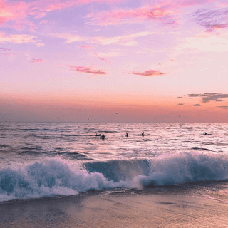 Beach sea sunset wallpaper