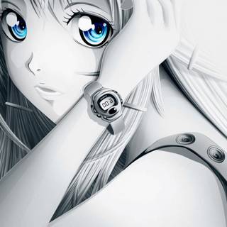 Stylish anime girl wallpaper