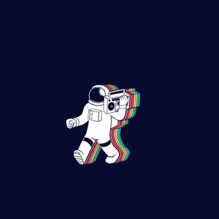 Astronaut minimalist wallpaper