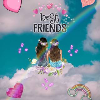 2 besties wallpaper