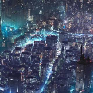 Night city Cyberpunk iPhone wallpaper
