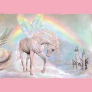 Girly cute unicorn wallpaper