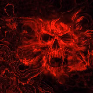 Black and red skull aesthetic wallpaper