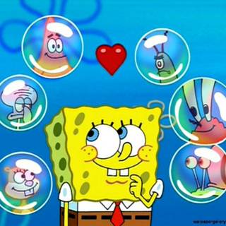 SpongeBob and Squidward wallpaper