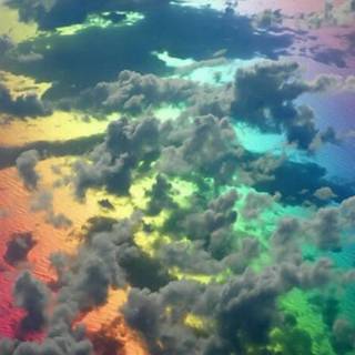 Rainbow sky wallpaper