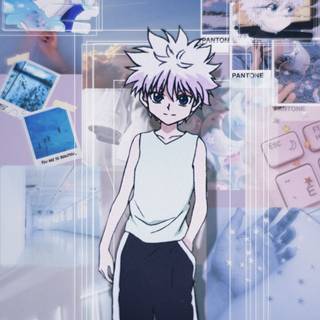 Aesthetic blue anime Playstation wallpaper