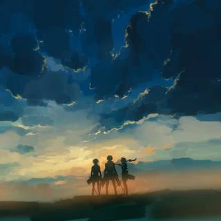 Aesthetic AOT PC wallpaper