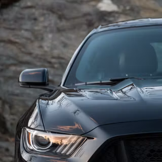 Black Mustang GT iPhone wallpaper