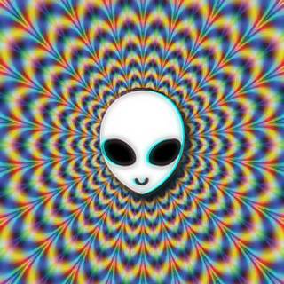 Trippy alien wallpaper