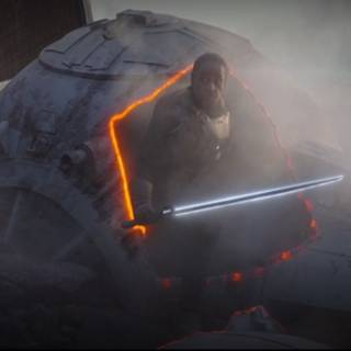 Darksaber Star Wars computer wallpaper