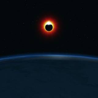 Minimal space tablet wallpaper