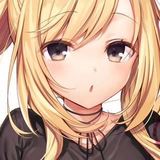 Anime blond cute wallpaper