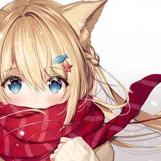 Anime blond cute wallpaper