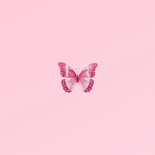 Pink butterfly aesthetic wallpaper