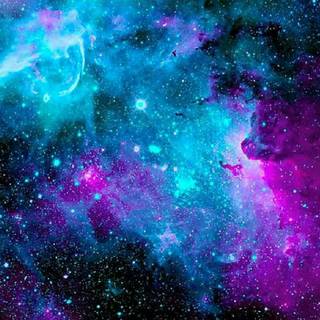 Aesthetic purple galaxy wallpaper