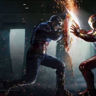 Captain America fight wallpaper
