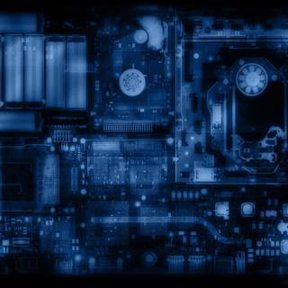 Computer parts wallpaper