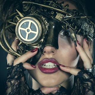 Steampunk girl wallpaper