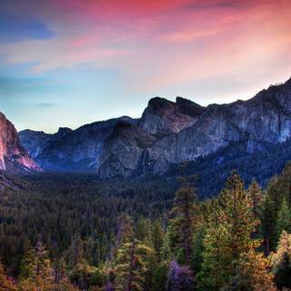 Yosemite sunset wallpaper