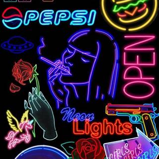 Neon stuff wallpaper