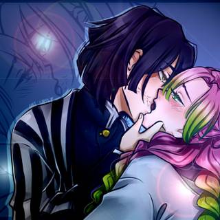 Obanai and Mitsuri wallpaper