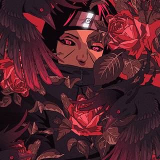 Naruto aesthetic red wallpaper