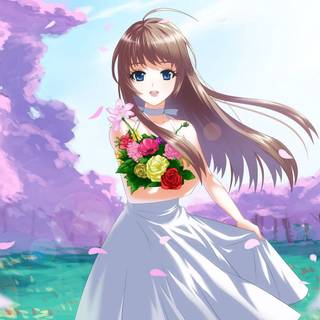 Flower anime wallpaper
