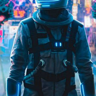 Cool astronaut iPhone wallpaper