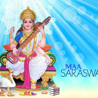 Happy Saraswati Puja wallpaper