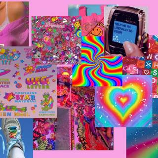 Glitchcore desktop wallpaper