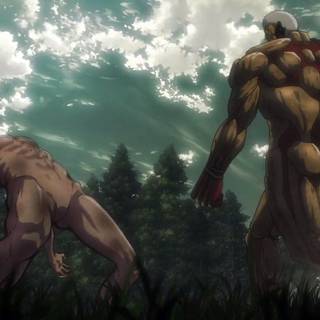 Eren vs Reiner wallpaper