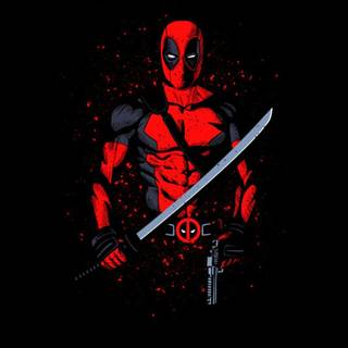Deadpool holding swords wallpaper