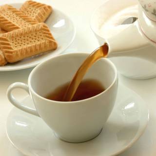 Morning tea wallpaper