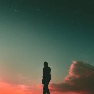 Man walking wallpaper