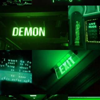 Green aesthetic Tumblr wallpaper