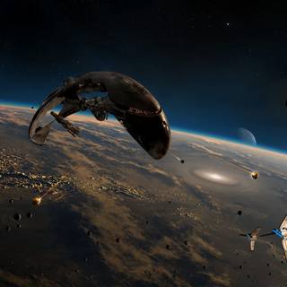 Oled PC Earth wallpaper