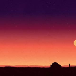 Star Wars sunset wallpaper