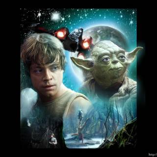 Luke Skywalker logo wallpaper