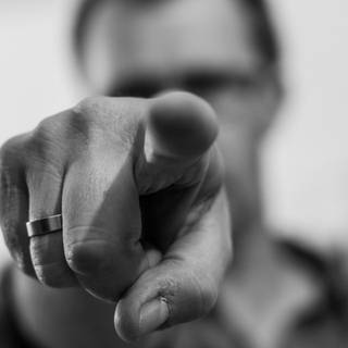 Pointing finger wallpaper