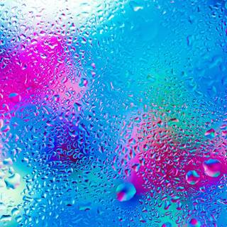 Colorful raindrops wallpaper