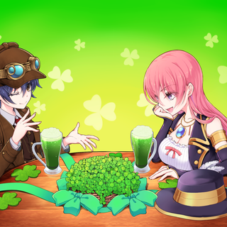 St Patricks Day anime girl wallpaper