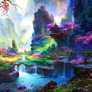 Artistic spring wallpaper