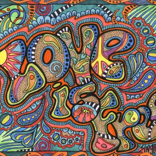 Trippy spiritual desktop HD wallpaper