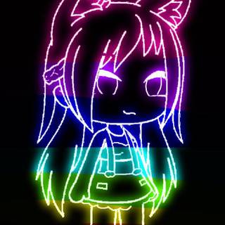 Gacha Life neon wallpaper
