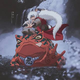 Jiraiya and Naruto aesthetic wallpaper