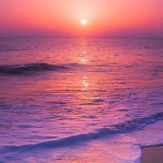 Sunset at the sea wallpaper